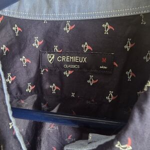 Daniel Cremieux Dark Blue Patterned Shirt